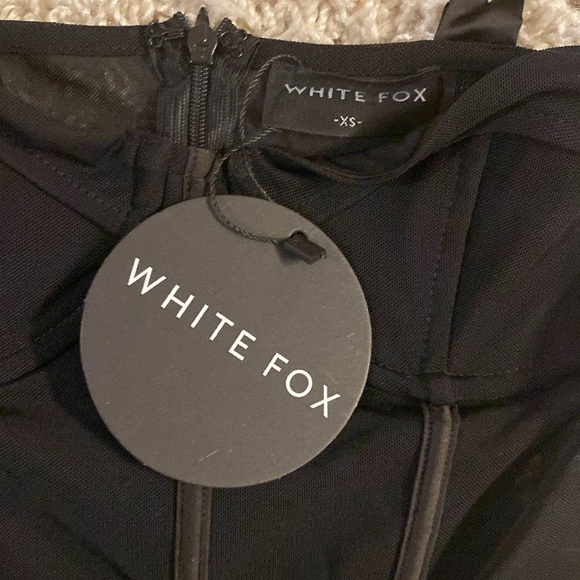 White Fox Black Mini Dress size XS NWT - Picture 3 of 5